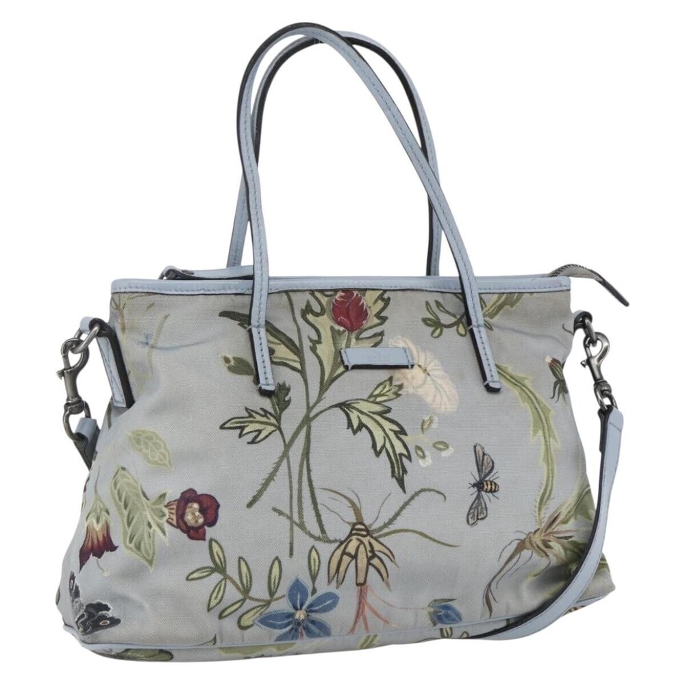 Gucci Convertible Zip Tote Flora Canvas Medium
